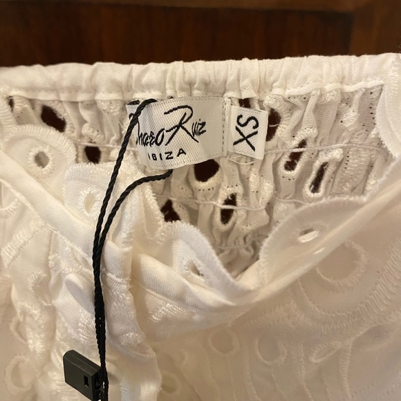 NWT Charo Ruiz Broderie Anglaise Maxi Dress - Size XS - Picture 8 of 8